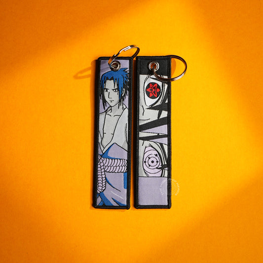 Sasuke Uchiha Keychain – Sharingan & Rinnegan Design