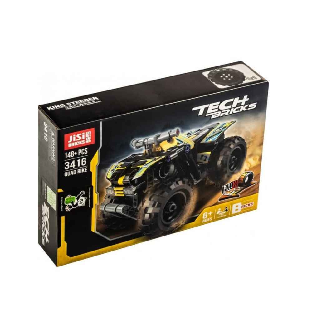BRICK TECH BRICKS QUAD BIKE KING STEERER 148+ PCS BLOCKS - Ultimate Brick Tech Blocks Quad Bike Set