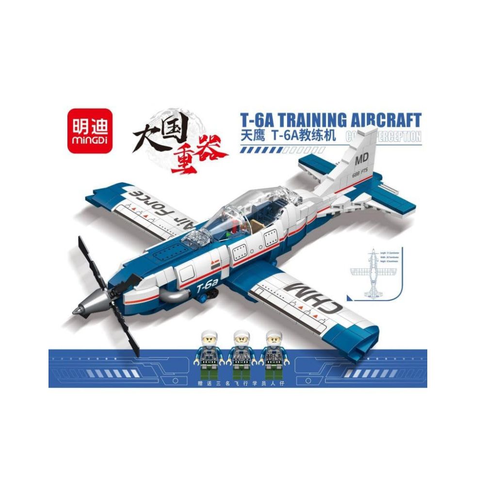 MINGDI T - 64 TRAINING AIRCRAFT 524 PCS BLOCKS