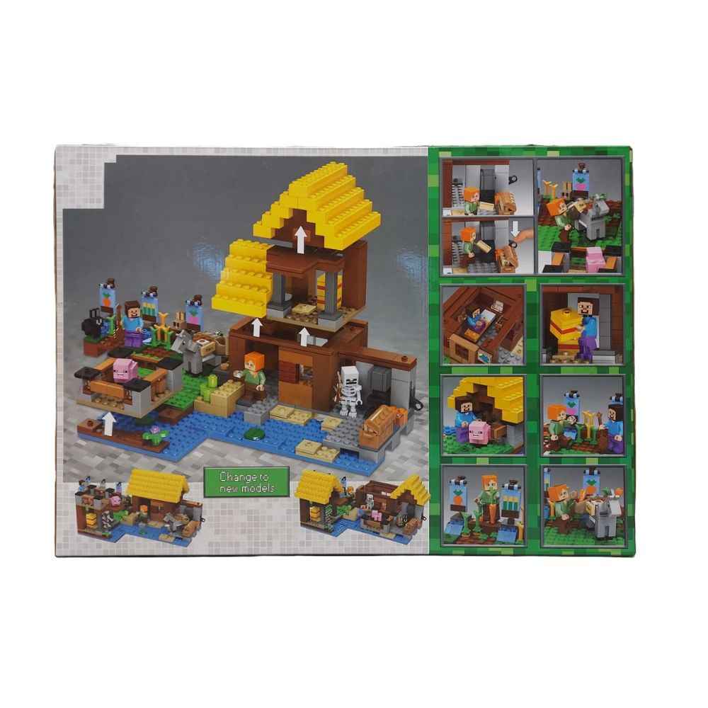 BRICK MY WORLD FARM COTTAGE MINECRAFT 549+ PCS BLOCKS - Ultimate Minecraft Farm Cottage Blocks for Creative Building