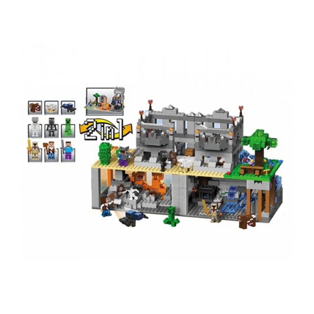BRICK MY WORLD 2 IN 1 MINECRAFT 818+ PCS BLOCKS
