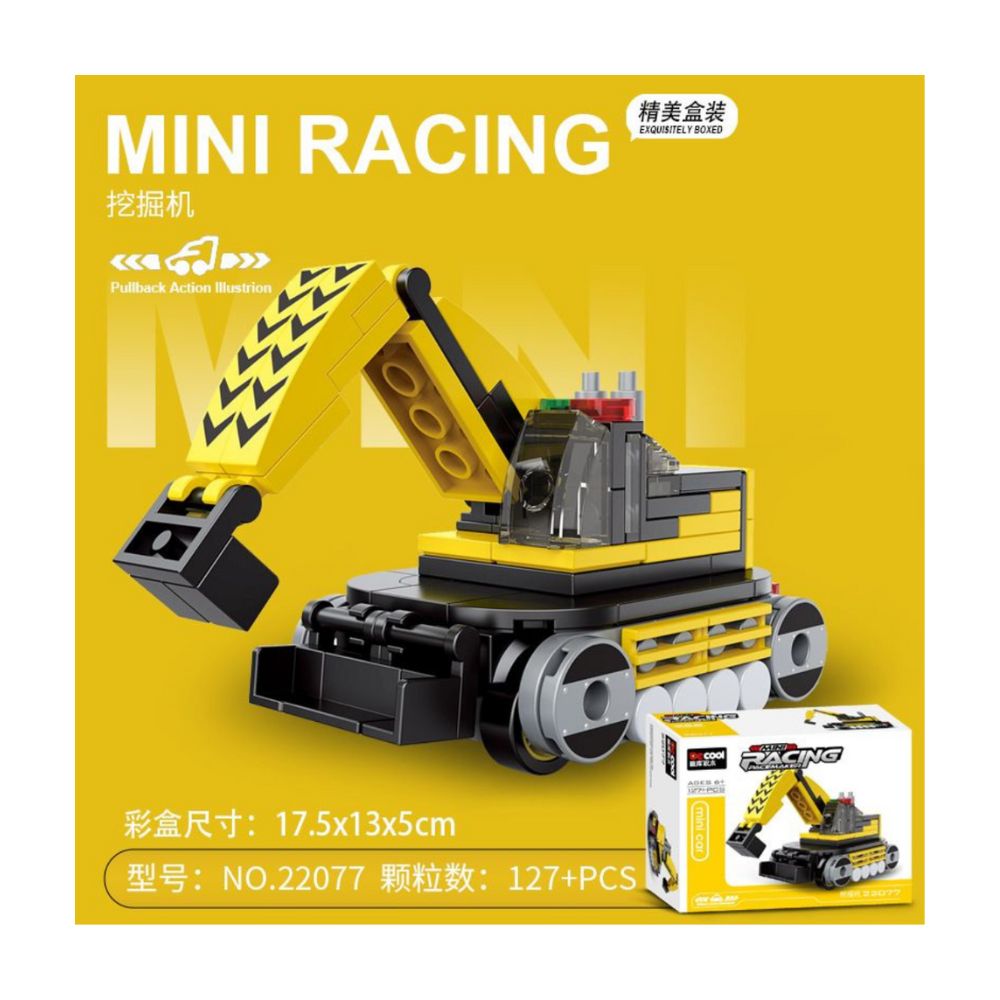 DECOOL MINI RACING PACEMAKER PULLBACK EXCAVATORS