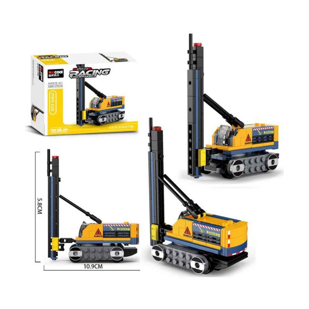 DECOOL MINI PULLBACK TRUCK RACING PACEMAKER DRILLING TRUCK