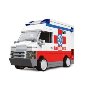 DECOOL Mini Racing Pacemaker Ambulance Pullback Bricks