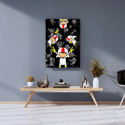 Fearless Stunt Hero A3+ HD Cartoon Wall Poster