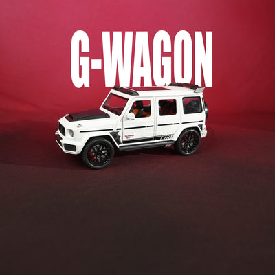 Mercedes-Benz Brabus G-Class White Model Car - 1:22 Scale Diecast - 2