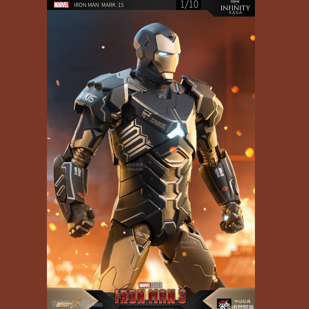ZD toys Iron Man Mark 15: A Blaze in the Shadows - The World Of Nerds