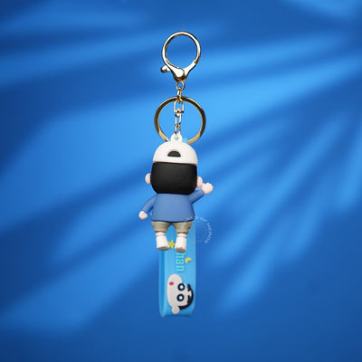 Shin Chan Blue Strap Cartoon Keychain - 2