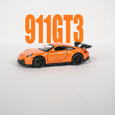 Porsche 911 GT3 Orange Model Car - 1:32 Scale Diecast - 2