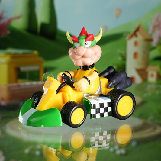 Bowser Mario Kart Racer Figurine
