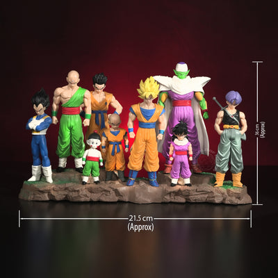 Dragon Ball Z Family Action Figure Set – Goku, Gohan, Piccolo, Vegeta & Team Collectible Display (36cm) - 2