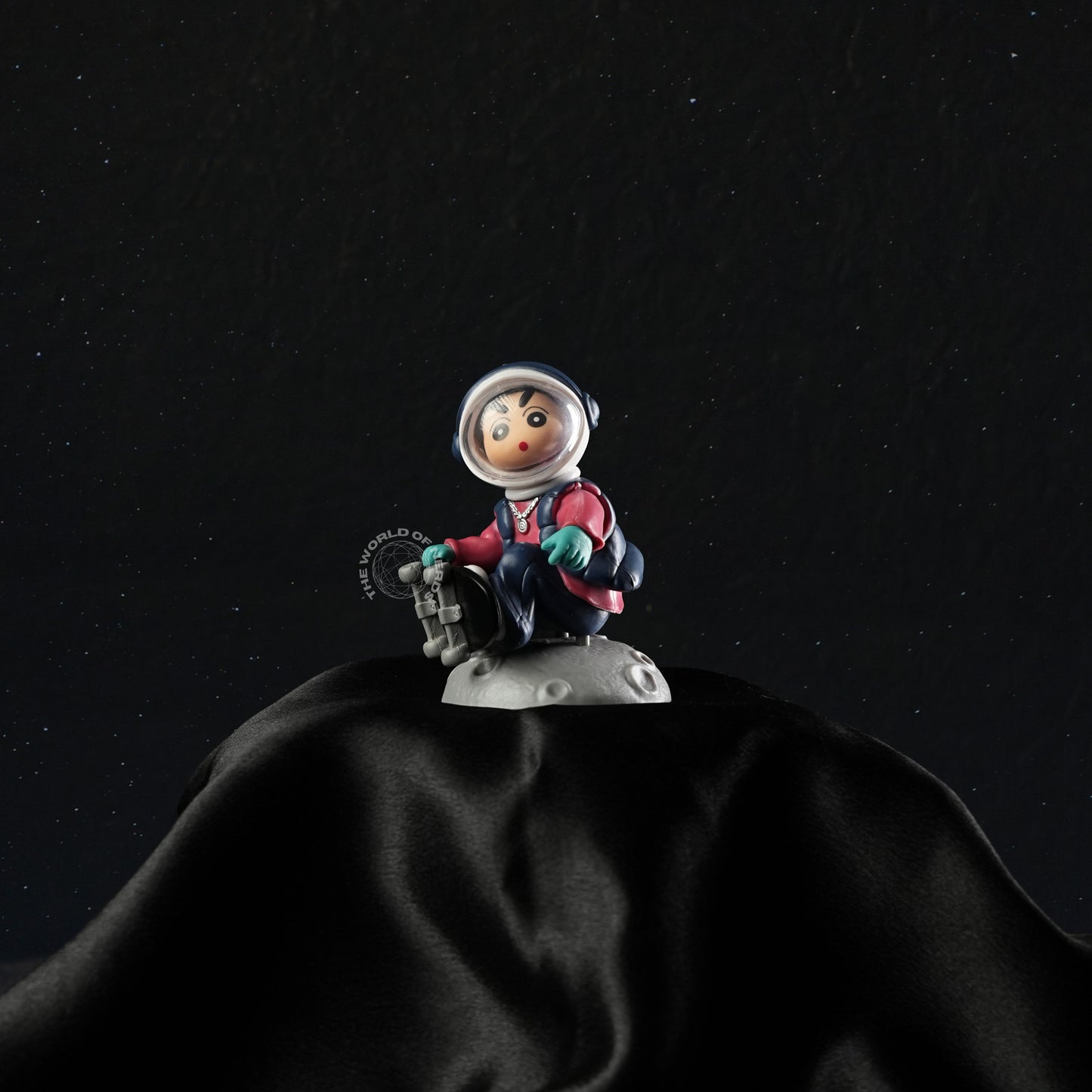 Thoughtful Shinchan Astronaut Mode