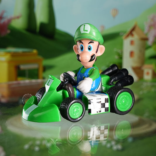 Luigi Mario Kart Racer Collectible Figurin