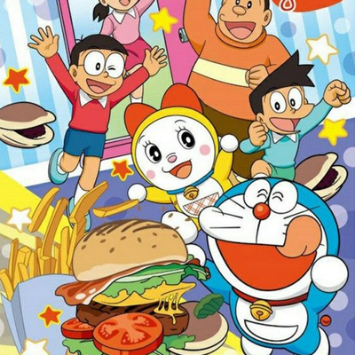 Doraemon Friends A3+ HD Anime Wall Poster - 2