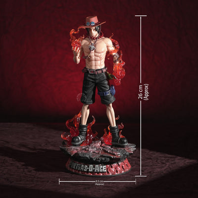 Portgas D. Ace Action Figure with Fire 26cm – One Piece Premium Anime Collectible - 2