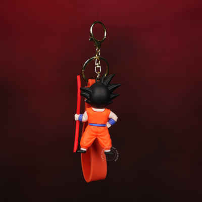 Goku Power Staff Orange Outfit Keychain - 2