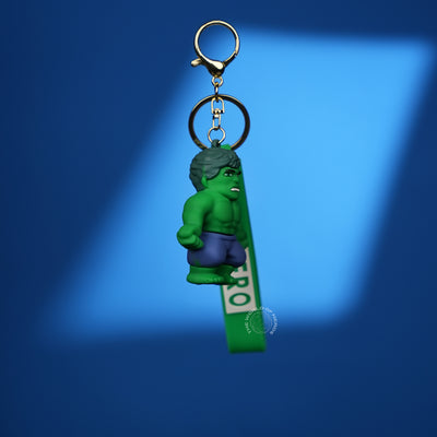 Hulk Chibi 3D Rubber Keychain with “Hero” Strap - 2