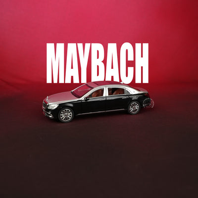 Mercedes-Benz Maybach S-Class Black & Silver Model Car - 1:24 Scale Diecast - 2