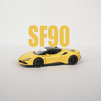 Ferrari SF90 Yellow Model Car - 1:32 Scale Diecast - 2