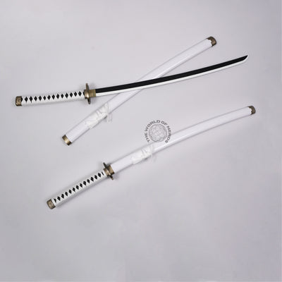 Zoro White Wado Ichimonji Wooden Katana – One Piece Anime Sword - 2