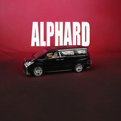 Toyota Alphard Diecast Model Car – 1:24 Scale (Black) - 2