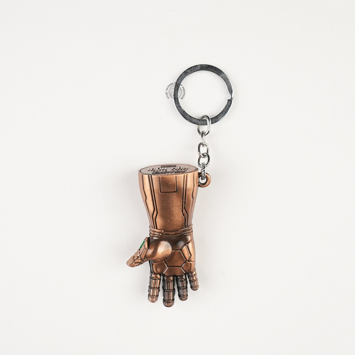 Bronze Colour Infinity Gauntlet Keychain with Multi-Colored Infinity Stones