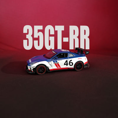 Nissan GT-R R35 White Model Car - 1:22 Scale Diecast - 2