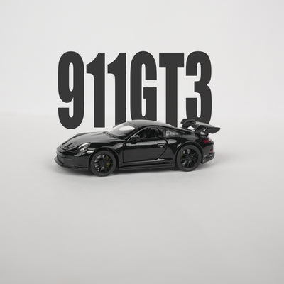 Porsche 911 GT3 Black Model Car - 1:32 Scale Diecast - 2