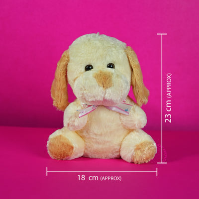 DOG SOFT TOYS - LIGHT BROWN