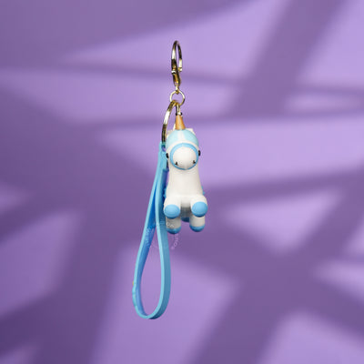 Blue Unicorn Cute Strap Keychain - 2