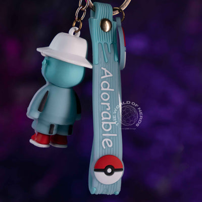 Pokemon Squirtle Keychain in Tracksuit - Adorable Collectible Charm - 2