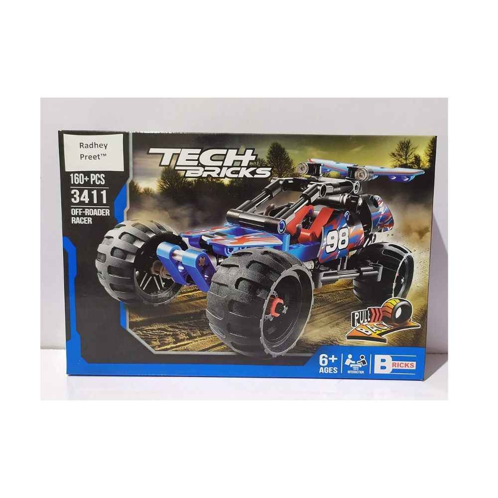 BRICK TECH BRICKS OFF-ROADER RACER KING STEERER 160+ PCS OFF-ROADER RACER BUILDING BLOCKS