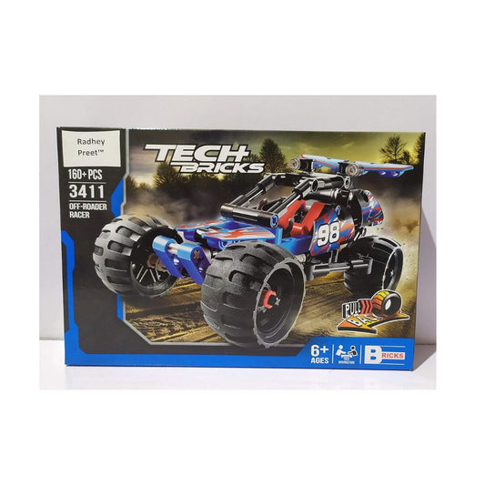BRICK TECH BRICKS OFF - ROADER RACER KING STEERER 160+ PCS BLOCKS
