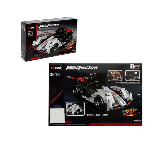 DECOOL MEC FACTOR BRICKS PULLBACK FORMULA 247+ PCS BLOCKS