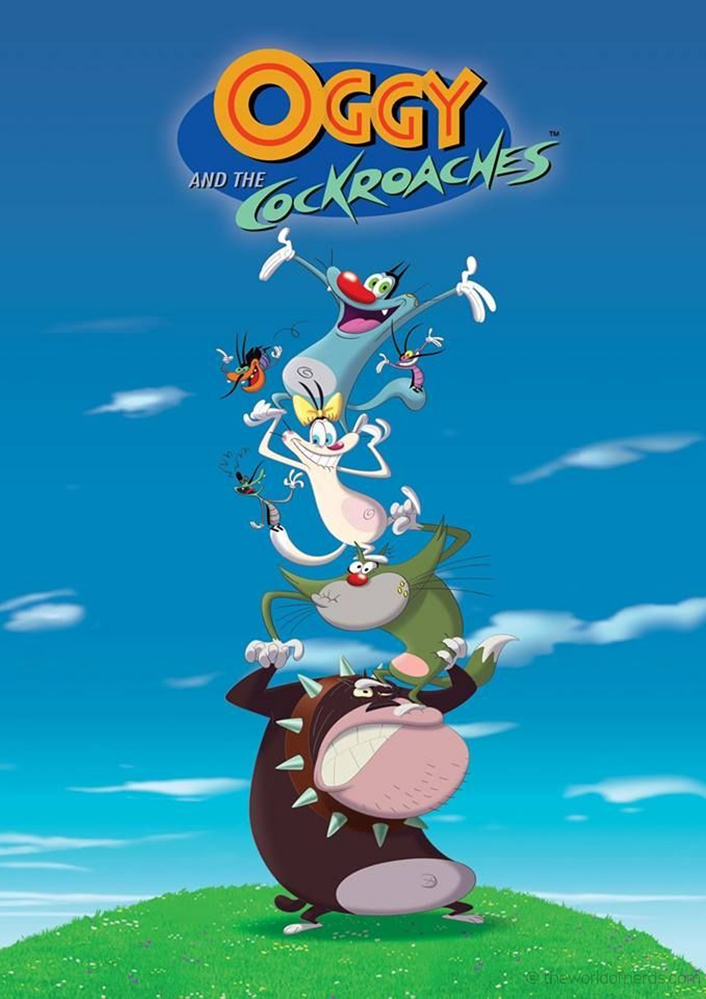 Oggy and the Cockroaches Poster A3+ Size - The World Of Nerds