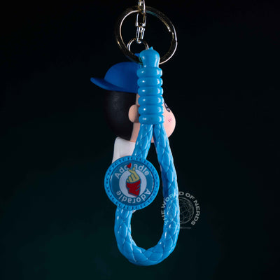 Shin Chan Football Keychain with White Jersey Design - 2