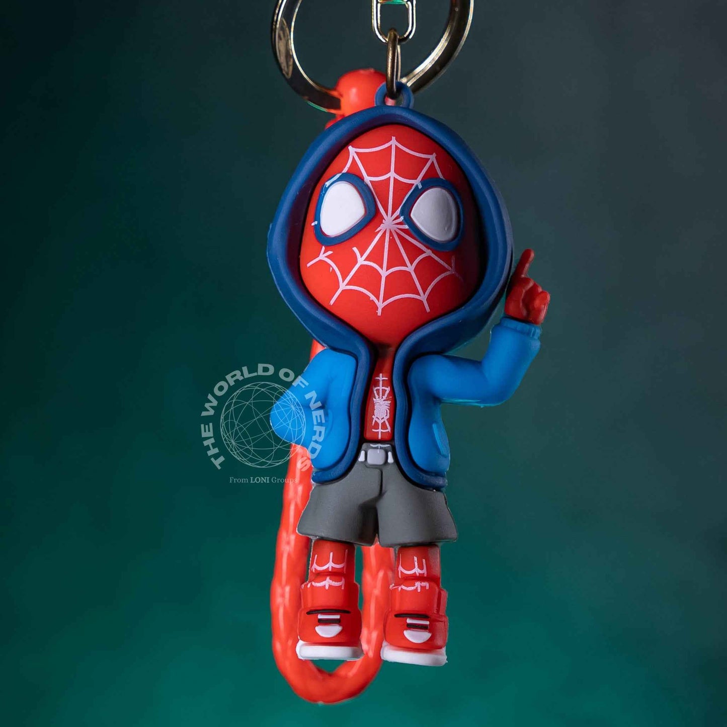 SPIDERMAN BLUE HOODY KEYCHAIN - Ideal Collectible for True Fans