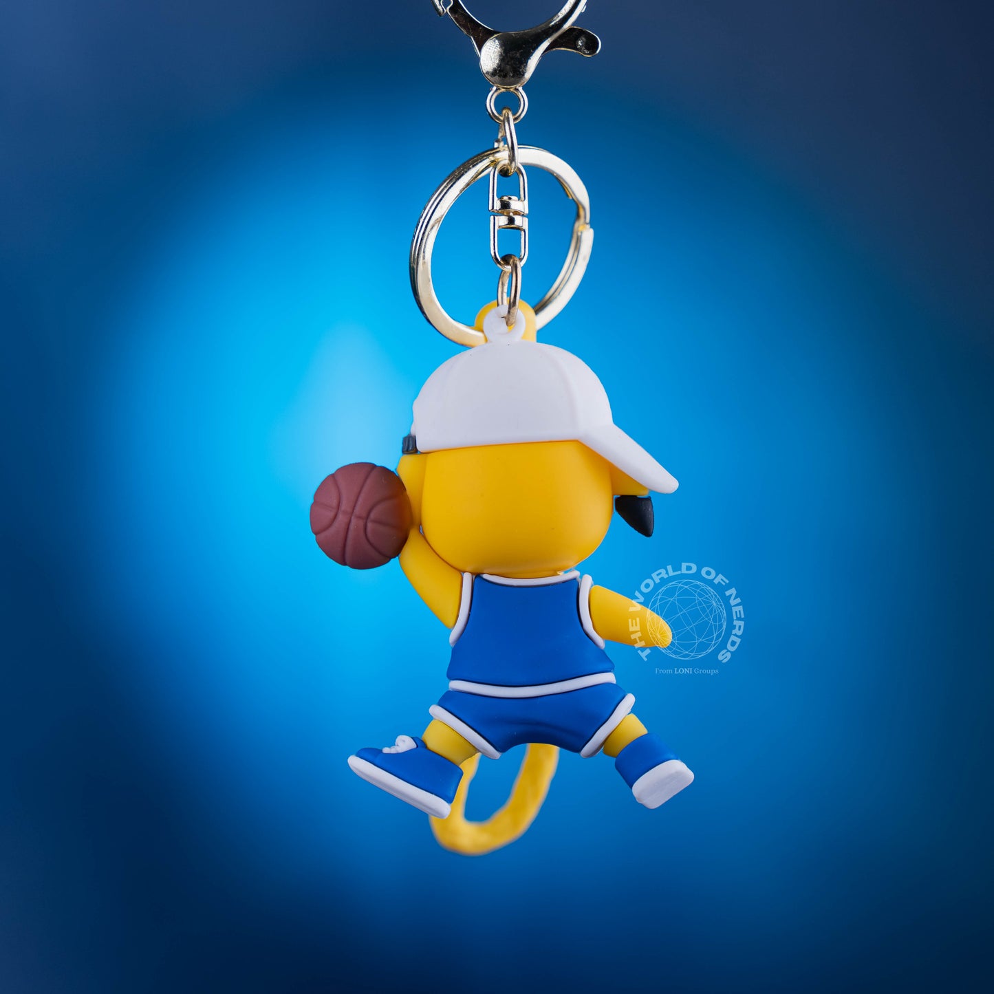 PIKACHU PLAYING BASKETBALL KEYCHAIN