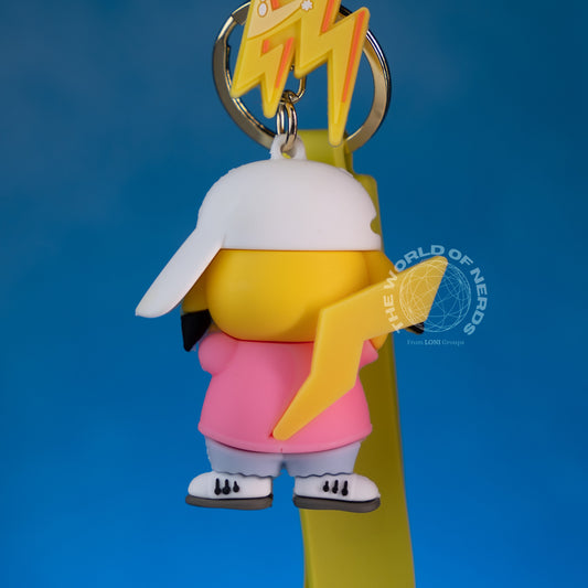 POKEMON PIKACHU WITH BASEBALL CAP KEYCHAIN