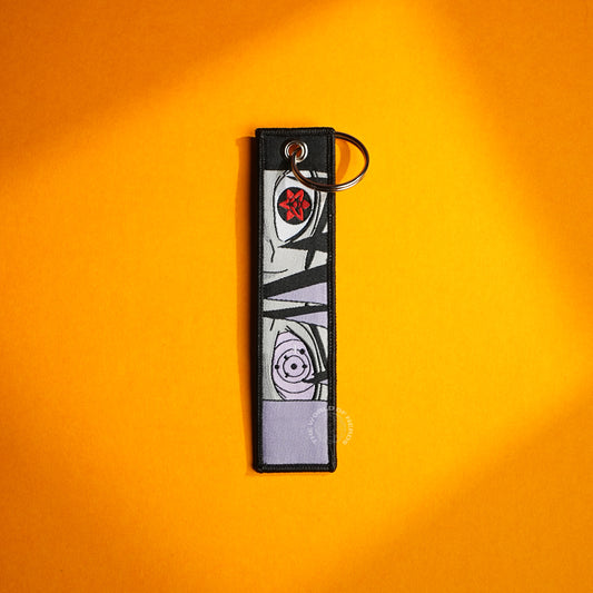 Sasuke Uchiha Keychain – Sharingan & Rinnegan Design
