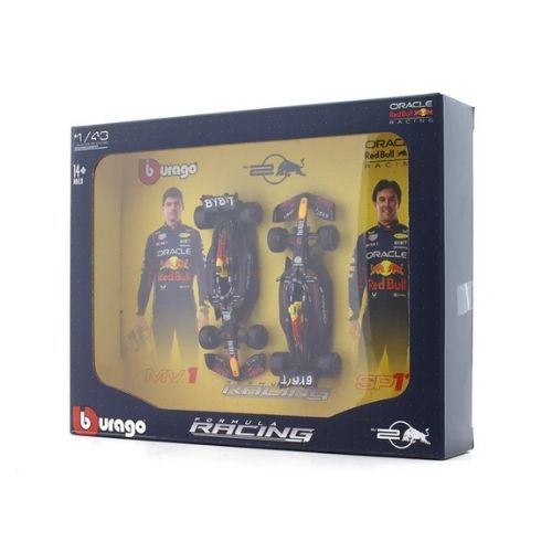 BBURAGO FORMULA RACING TEAM TWIN BY MAX VERSTAPPEN AND SERGIO PEREZ SCALE - 1:43