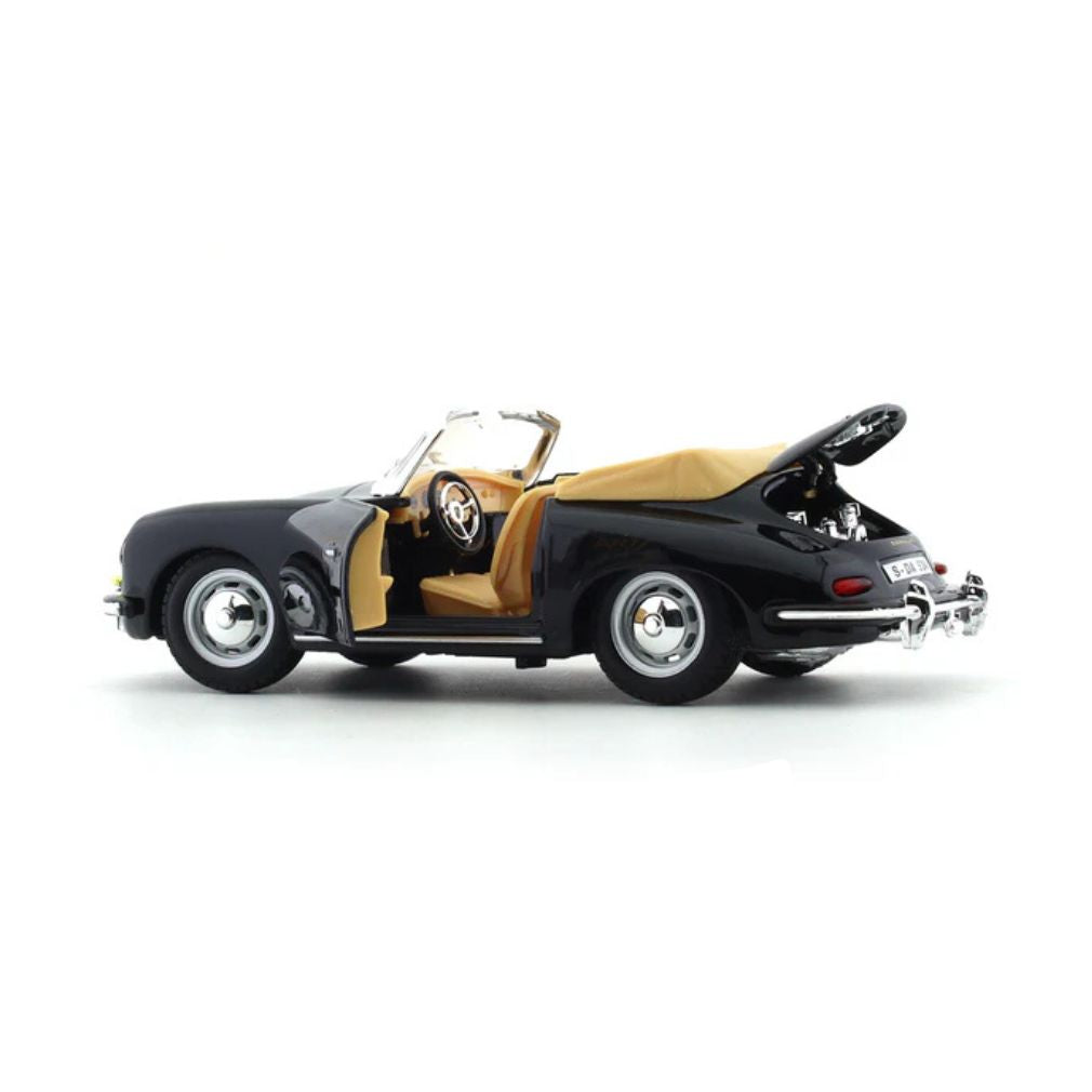 BBURAGO PORSCHE 356B CABRIOLET 1961 SCALE - 1:24