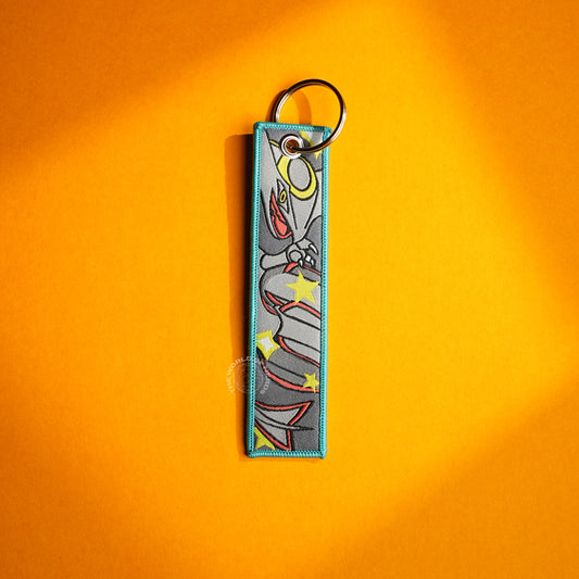 Stylish Anime Keychains – Metallic Warrior Motif