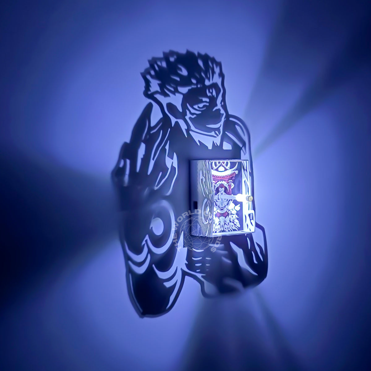 Ryomen Sukuna Shadow Light Box – Jujutsu Kaisen Anime LED Wall Decor