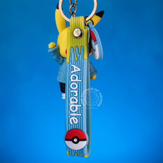 POKEMON PIKACHU IN JACKET KEYCHAIN