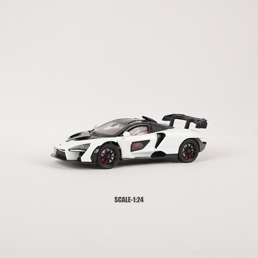 McLaren Senna White Die-Cast Model with Opening Doors & Hood
