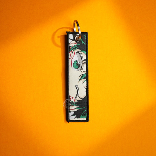 Deku’s Determined Gaze: Midoriya Keychains in Action