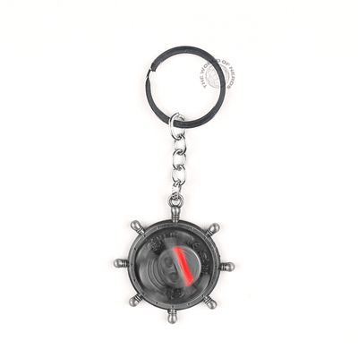 Luffy’s Jolly Roger Keychain – Straw Hat Pirate Edition