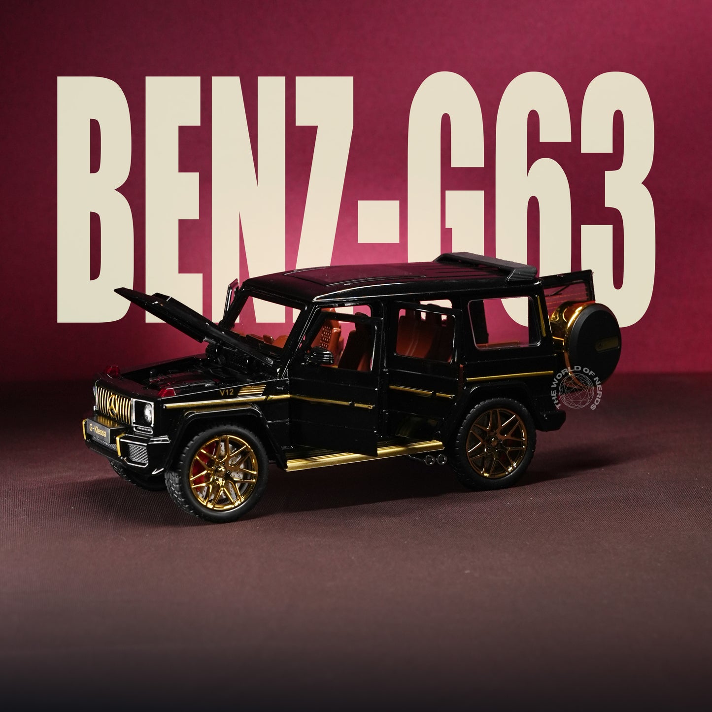 Luxury on Wheels: Black Mercedes-Benz G-Class Scale Car