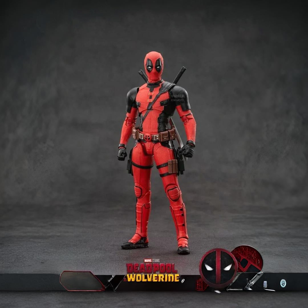 Deadpool: Dramatic Samurai Pose Before Chaos